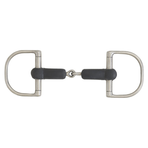 Hunter Dee Jointed Soft Rubber Snaffle Bit