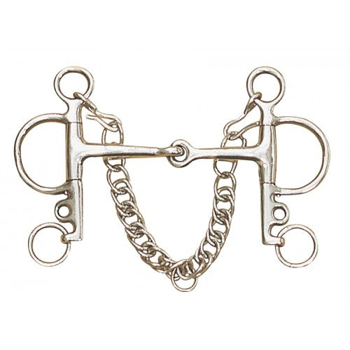 Jointed Eggbutt Pelham Bit