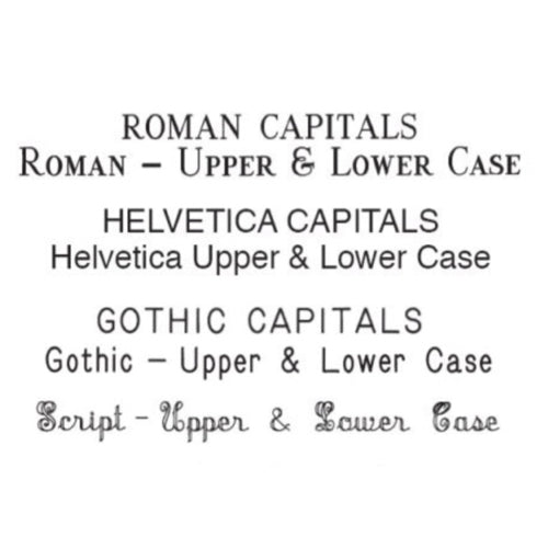 Equestrian Nameplate Engraving Fonts