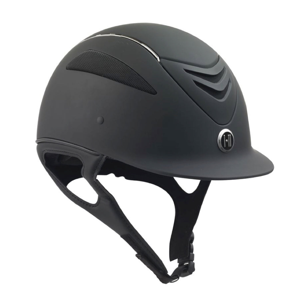 One K Defender Chrome Stripe Helmet | Horse Connection