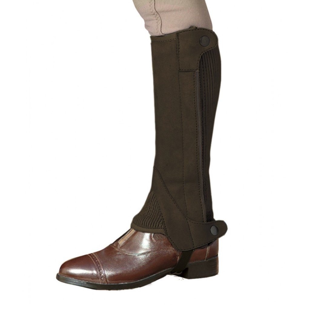 Ovation Kid's Elite Amara Suede Half Chaps Brown