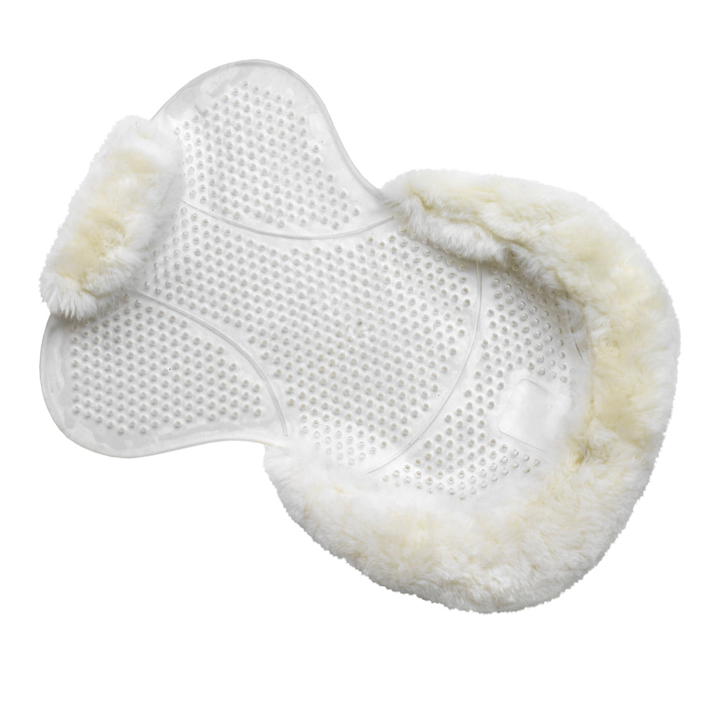 Ovation Silicone Anti-Slip Half Pad with Sheepskin Trim