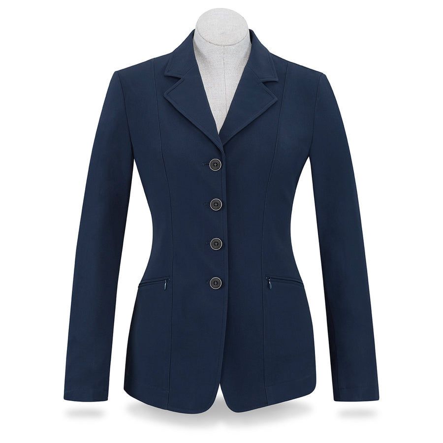 RJ Classics Women's Victory 4-Button Softshell Show Coat Navy