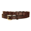Tory Laced Rein Leather Riding Belt Havana