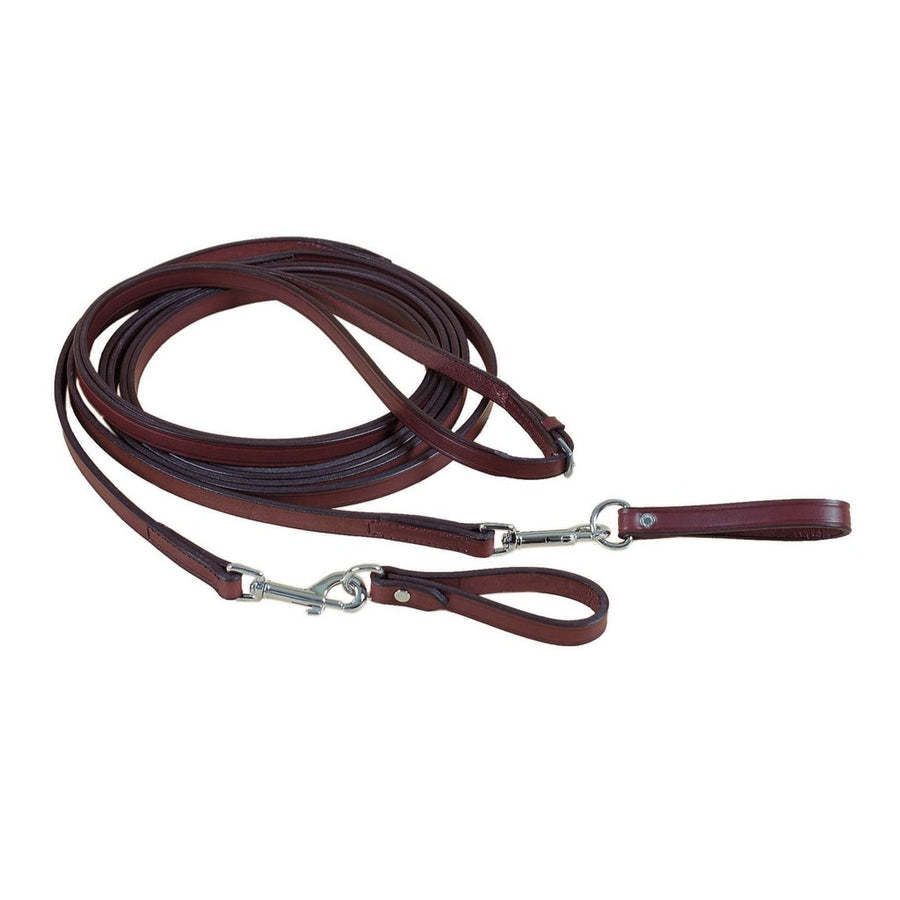 Tory Long Leather Draw Reins with Snap
