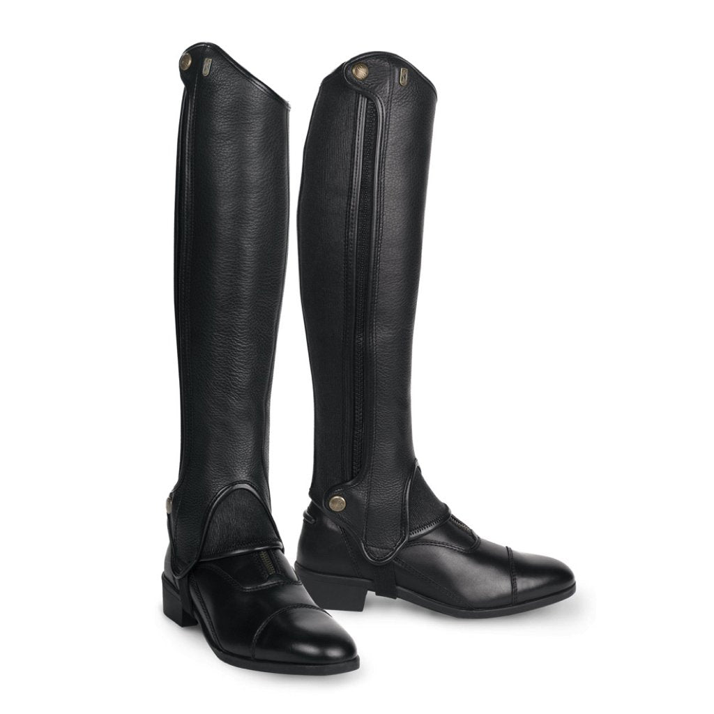 Half Chaps In Pelle Sintetica PU Per Equitazione – Nero, Lavabili, Taglia Unica - Foto 4