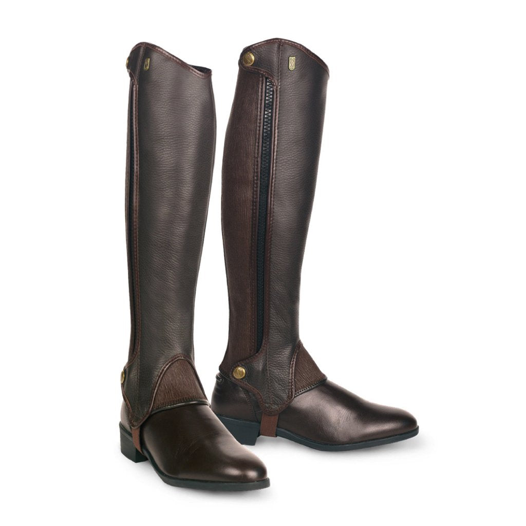 Tredstep Deluxe Leather Half Chap Brown