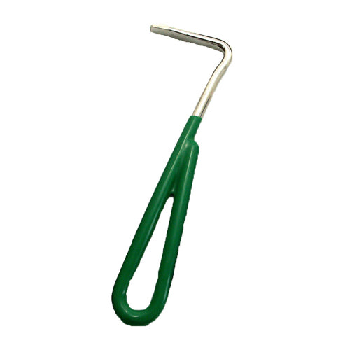 Vinyl Coated Hoof Pick Green