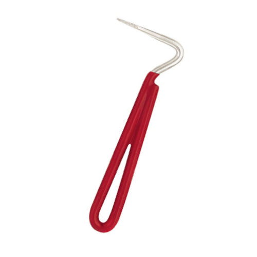 Vinyl Coated Hoof Pick Red