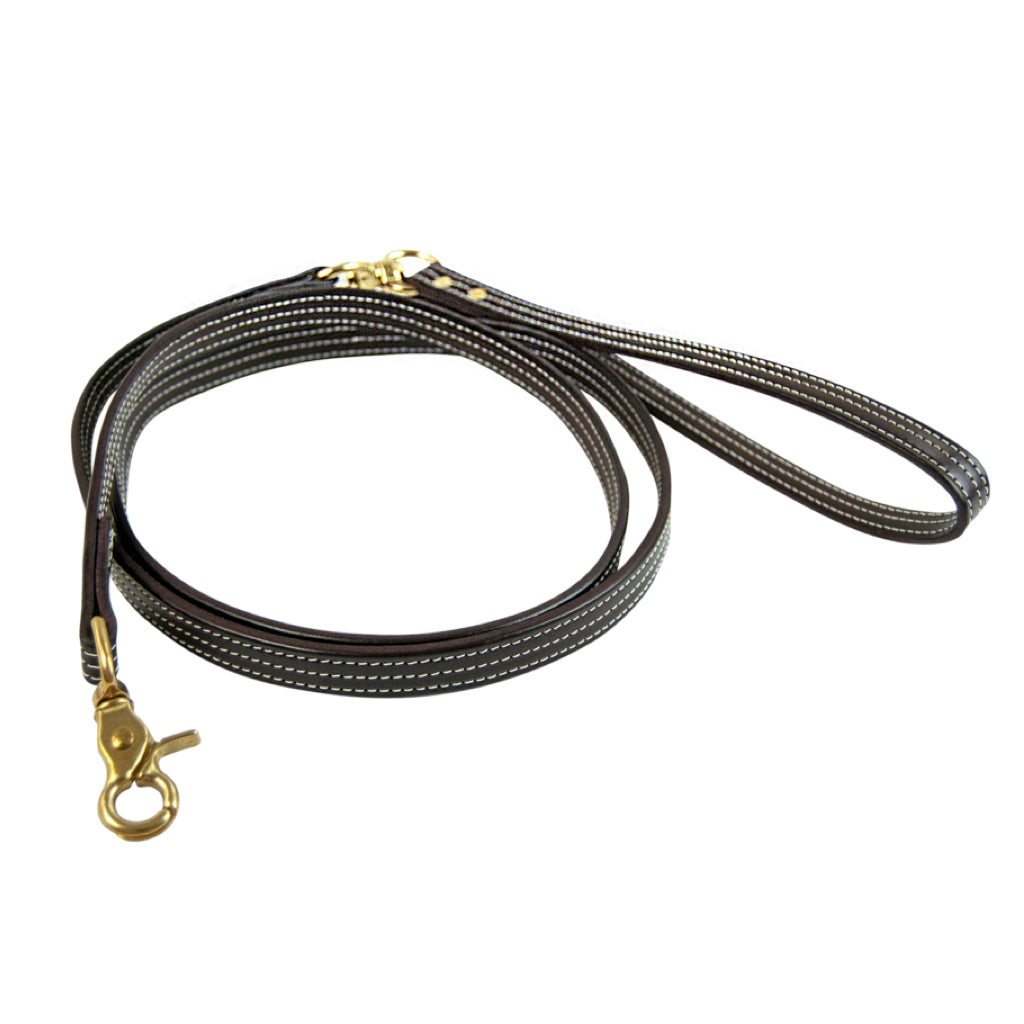 Walsh British Leather Dog Leash Havana