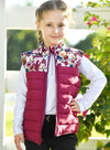 Belle & Bow Girls Reversible Puffer Vest
